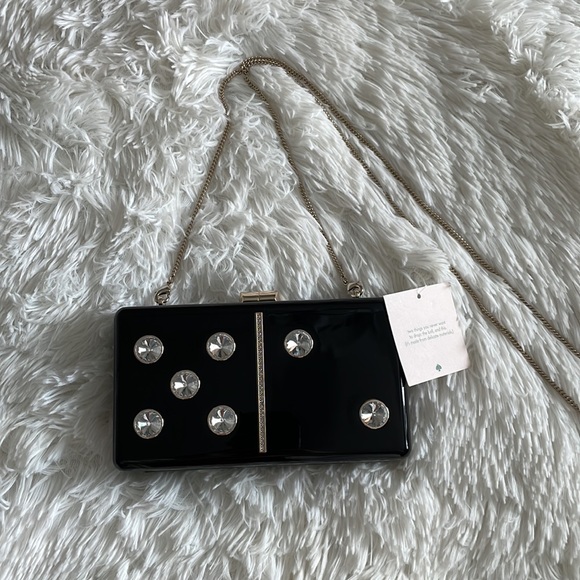 SOLD NWT Kate Spade Roll Domino Clutch - Picture 3 of 9